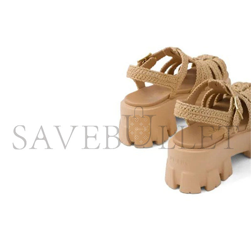 Pra*a MONOLITH RAFFIA SANDALS 1X138N
